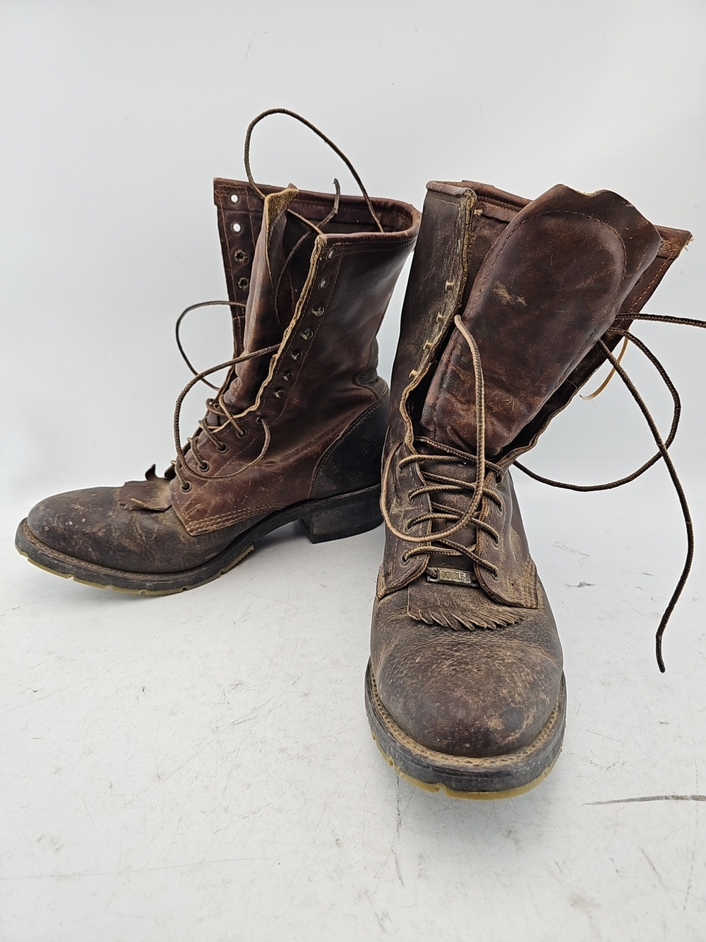 Double-H Leather Lacer Work Boots